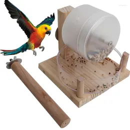 Other Bird Supplies Parakeet Food Container Parrot Dispenser Feeder Bowls Reusable Dishes Cage Accessories Birdfeeder For