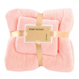 Towel Coral Velvet Bath Set Hand Towels Thickened Soft Absorption Quick Drying Microfiber For Home Wedding Gifts