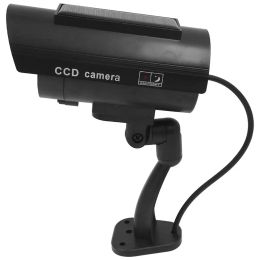 Cameras Solar Power Dummy Camera Bullet Waterproof Outdoor Indoor Security CCTV Surveillance Camera Fake Camera With Flashing Light