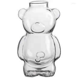 Wine Glasses Cartoon Bear Shaped Coffee Mug Clear Glass Cup Cocktail Novelty Juice Drinkware For KTV Bar Club Parties