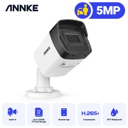 Cameras ANNKE C500 Ultra FHD 5MP POE IP Camera IP67 Outdoor Indoor Waterproof Security Bullet Night Vision Email Alert Auido in Camera