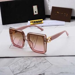 2024 New High Quality 10% OFF Luxury Designer New Men's and Women's Sunglasses 20% Off Fan female big frame fashion street photo driving glasses