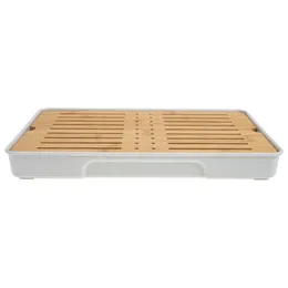 Plates Wooden Trays Tea House Serving Household Teaware Holder Coffee Table Storage Plate