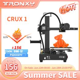 Printer Tronxy 3d Printer Crux 1 Fdm Smart Filament Sensor Selfassemble Proximal Direct Extrusion Diy 3d Printer Kit 180*180*180mm