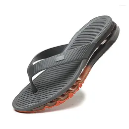 Slippers 2024 Summer High Quality Thick Se Flop Full Palm Air Cushion Designer Sandals Men Home Casual Shoes Luxury Sandal