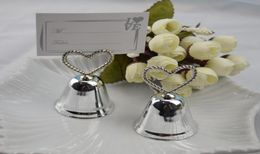 New Creative Kissing Bell Heart Bells Clips Message Clips Note Clips for Party Wedding Table Decoration Favors9289184