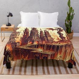 Blankets Steam And Fire Throw Blanket Flannels Summer Bedding For Decorative Sofa