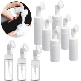 Bottles 10Pcs 100ml250ml Soap Foaming Bottle with Silicone Foam Massage Clean Brush Mousse Foam Bottles Facial Cleanser Pump Dispenser