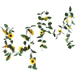 Decorative Flowers Artificial Vine Hanging Silk With Garden Craft Art Party Home Wedding Decor