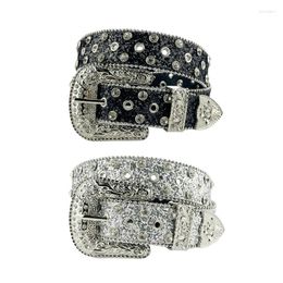 Belts Modern Glittered Belt Jeans Waistband Punk Studded For Street Player Club Party Wear