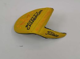 One Piece New Golf Mallet Golf Putter Headcover Yellow Shop Custom Design High Milled Putter Quality For Golf Putter Head Cover2728589