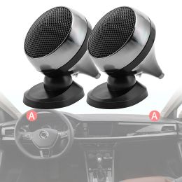 Amplifier 2pcs Universal Silk Film Car Tweeter for Car Modification, Loudspeaker Mini Dome Tweeter Speakers Builtin Crossover