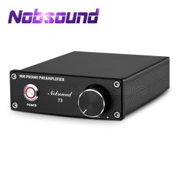 Amplifier Nobsound Mini T3 MM RIAA Phono Stage Preamp Record Player Stereo Preamplifier HiFi Turntable Amplifier with Volume Control