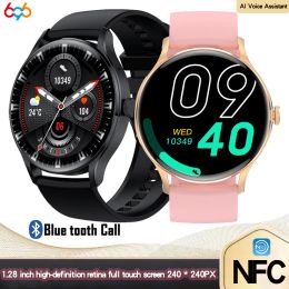 Watches 2022 New 1.28" Men Blue Tooth Call Heartrate Smart Watch AI Voice Assistant Sports Fitness NFC Women Music Waterproof Smartwatch