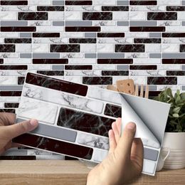 Wall Stickers 9/27pcs Peel-and-stick Tile Splashbacks Self-adhesive Suitable For Kitchen Bathroom Countertop Sticker