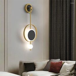 Wall Lamp Bedside Modern Simple Creative Nordic Light Luxury Master Bedroom Background