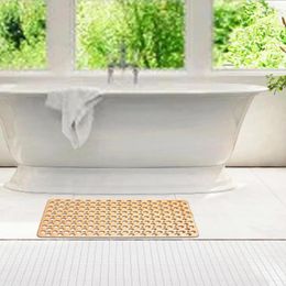 Bath Mats Stylish Functional Bathroom Mat Non-slip With Drainage Holes Strong Suction Cups Ultimate Shower Carpet For Home