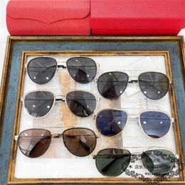 2024 Top designers luxury designer sunglasses New Men's and Women's Square Fashion Trend Personality Metal Driver Driving Sunglasses CT0325S