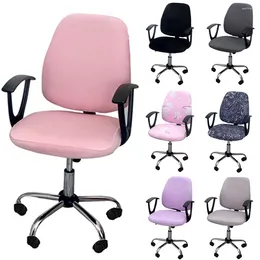 Chair Covers Split Office Cover Seat Protector Case Slipcovers Swivel Computer Saddle Elastic Modern Home Decor