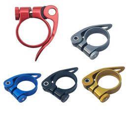 Ultralight Aluminium Alloy Quick 318 MTB Bike Cycling Saddle Seat Post Clamp Tube Clip Quick Release Bicycle Parts1797537