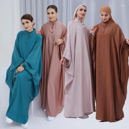 Casual Dresses Traditional Muslim Dress Women Modest Abaya Kaftan Islamic Arab Loose Burqa Robe Turkey Gown Ethnic Clothing Ramadan Vestidos