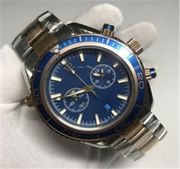 High quality Blue dial luxury watches Automatic selfwinding glide smooth second hand sea watch master stainless steel men watch w1173915