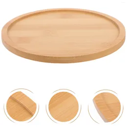 Plates Dessert Plate Birthday Decoration Girl Charcuterie Serving Board Bamboo Round Tray