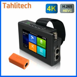 Display IPC1800plus 8MP 5IN1 TVI AHD CVI Analogue IP CCTV Camera Tester Built in Battery Security Tester Monitor Video Audio Test PTZ