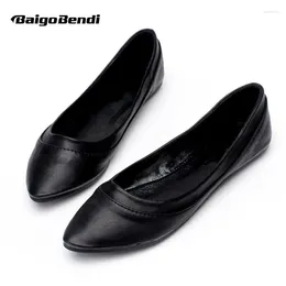 Casual Shoes US5-9 Fashion Soft PU Leather Woman Shallow Flats Ladies Comfort SLIP-ON Ballerina Summer