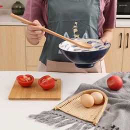 Spoons Pot Spoon Long Handle Soup Cooking Portable Wooden For Tableware Tools Mixing Solid Wood