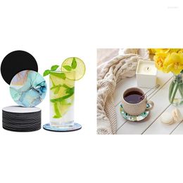 Table Mats Sublimation Blank Cup Coasters For DIY Crafts Heat Transfer Press Printing Projects Supplies