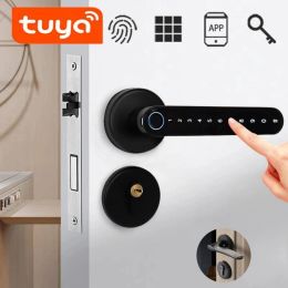 Lock DIOSSO Knob lock Biometric Smart Lock Fingerprint Password Electric Digital Lock Tuya Keyless Security Door Handle for Home