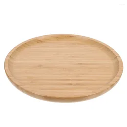 Plates Sushi Tray Bamboo Round Pallets Cheese Board Desk Fruit Serving For Tea Rectangle