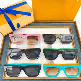 New luxury designer new female ins same street photo plate box sunglasses fashion male z1555