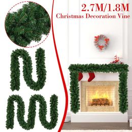 Decorative Flowers Vine Red Staircase Wreath Berries Christmas Decoration Rattanartificial Flower Tree String Gnome