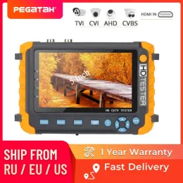 Display PEGATAH HD CCTV tester IV8W Mini Portable monitor for 8MP CVI TVI AHD CVBS Security camera tester VGA HDMI cable tester