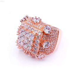 Shining Rock Jewelry Custom Iced Out Round Baguette Moissanite Ring Hip Hop 925 Silver Champion Ring