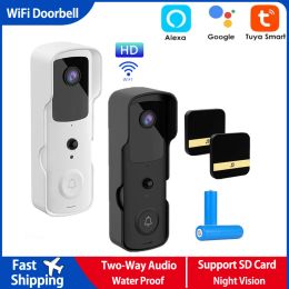 Doorbell 2022 Tuya 1080P HD Video Doorbell Camera WiFi Wireless Doorbell Smart Home Door Bell Camera Outdoor Video Intercom Two Way Audio