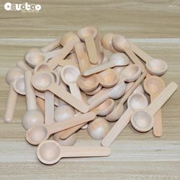 Tea Scoops Onuobao 20/50/100pcs Mini Wooden Salt Home Kitchen Cooking Spoons Tool Sugar Spoon Seasoning Honey Coffee Teaspoons