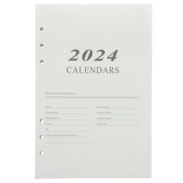 Notebooks 2024 English Planner Refills 2023 Calendar Inserts A5 Monthly Planner Refill Paper