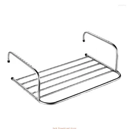 Hangers Stainless Steel Folding Drying Rack Collapsible Clothes Towel Bath Shoe