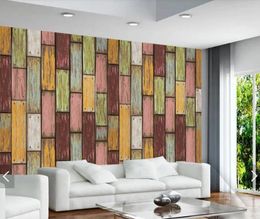 Wallpapers 3D Abstract Wood Striped Wallpaper Mural Contact Paper Papers Roll Canvas Papel Pintado Rayas Home Decor