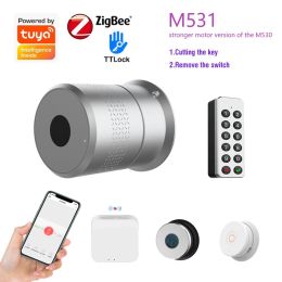 Lock Wehere TUYA Smart Lock TTLock M531 Fingerprint Home Remote Control Wifi Wireless Original Cylinder Cut Key/Remove Switch SPAIN