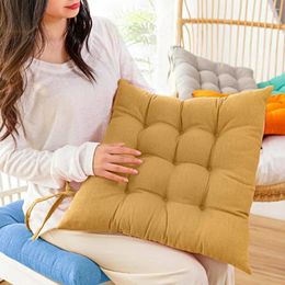 Pillow Car Seat Comfortable For Office Home High Resilience Cotton Chair Mat With Strap Design Ideal Bench