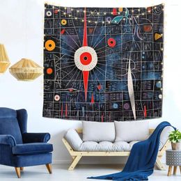 Tapestries Galactic Graffiti Wall Decor Tapestry With Hooks Decorative Birthday Gift Polyester Bright Colour