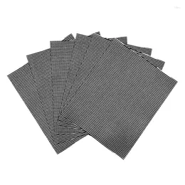 Tools Set Of 6 Grilling Mesh Mat Heavy Duty Reusable Grill For Gas Charcoal Pellet Black