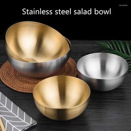 Bowls Double Wall Rice Stainless Steel Salad Dessert Serving Bowl Set Gift