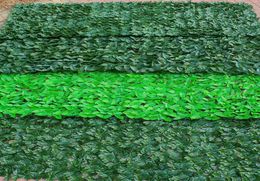 50X300CM Plant Fence Artificial Faux Green Leaf Privacy Screen Panels Rattan Outdoor Hedge Garden Home Decor1626446