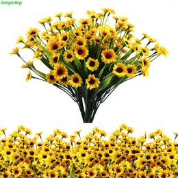 Decorative Flowers Artificial Small Daisies Fake Bunch Of High-grade Plastic Water Grass Wedding Decoration Shooting Props