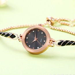 Minimalist drawstring women's quartz watch, nw oil dripping bracelet watch, high aesthetic value for women c07